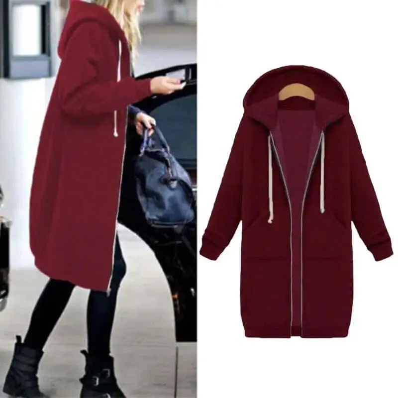 Oversized Hooded Sweatshirt for Women: Warm & Cozy Autumn/Winter Style