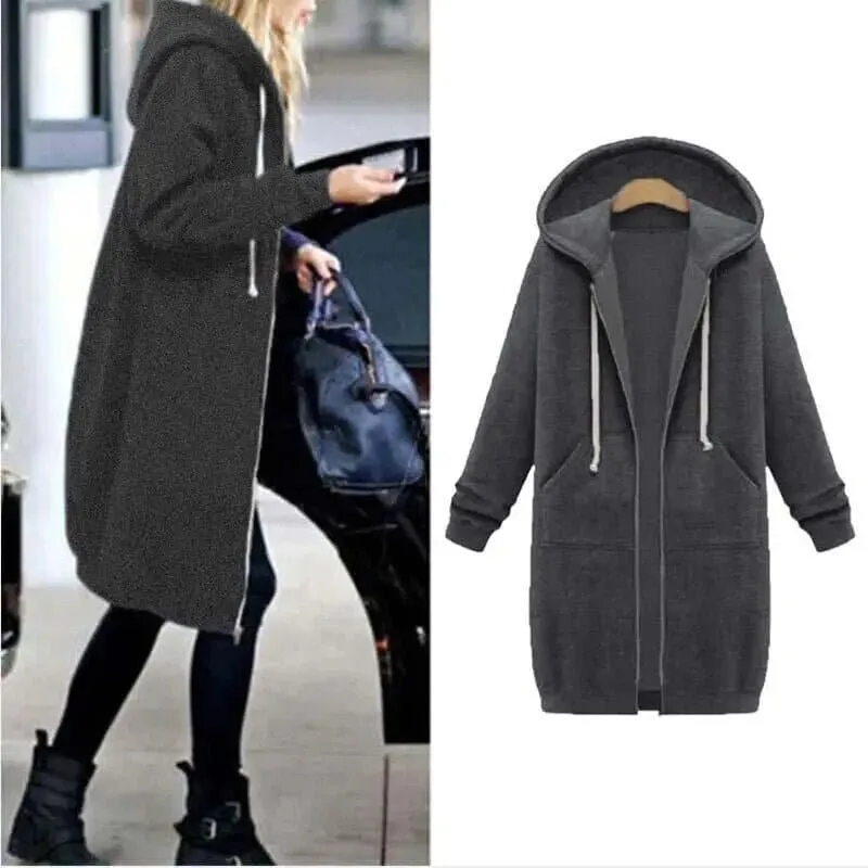 Oversized Hooded Sweatshirt for Women: Warm & Cozy Autumn/Winter Style