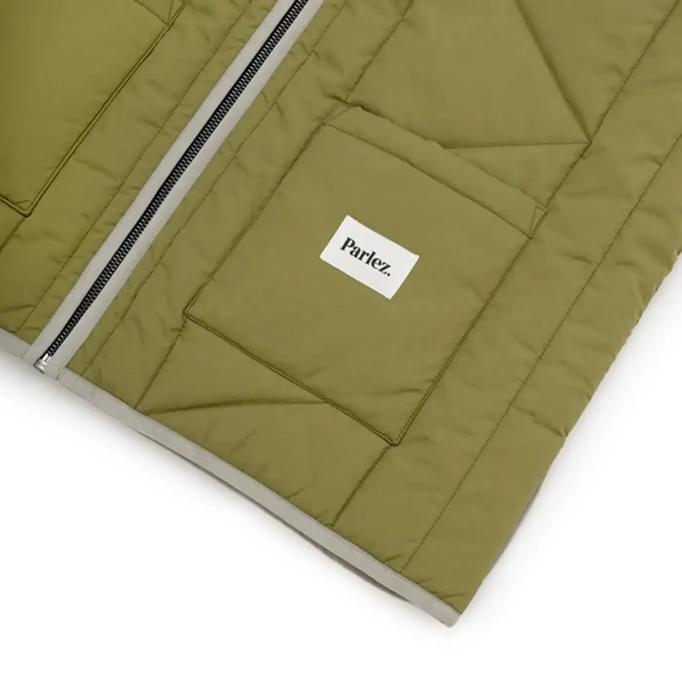 Parlez Elkins Gilet - Olive Green