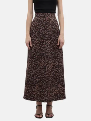 Patterned Pencil Skirt Leopard