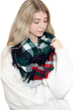 Plaid infinity scarf 039