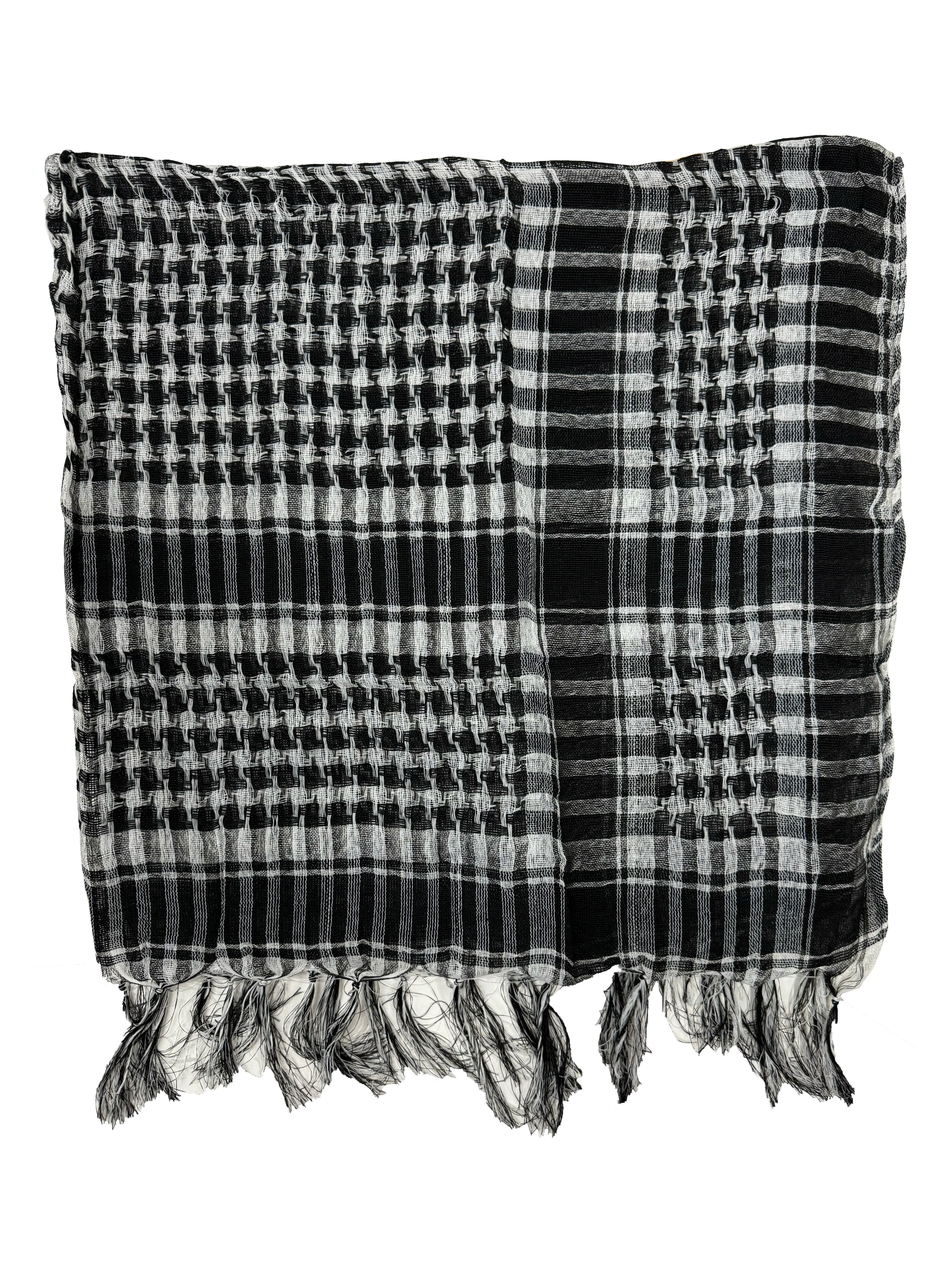 PLO Arafat Square Scarf with Tasels