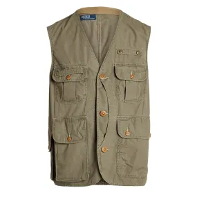 Polo Ralph Lauren Fishing Gilet British Olive