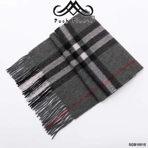 POSH FLEECE Pure Wool Luxurious Scarf with Fringed Trim SGB10015