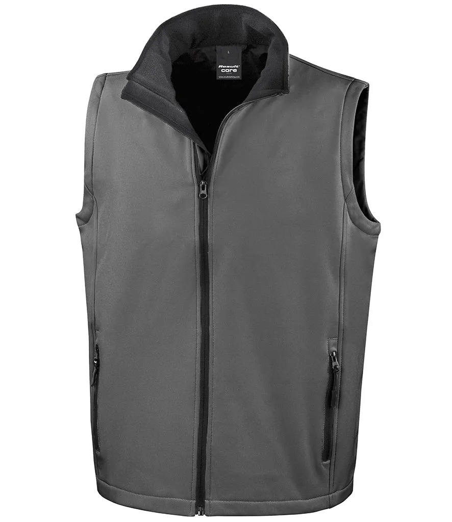 Result Core Printable Soft Shell Bodywarmer