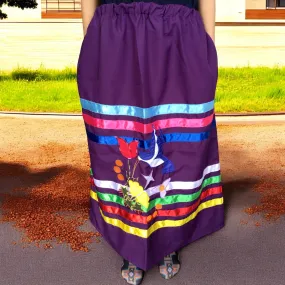 Ribbon Skirt with bird