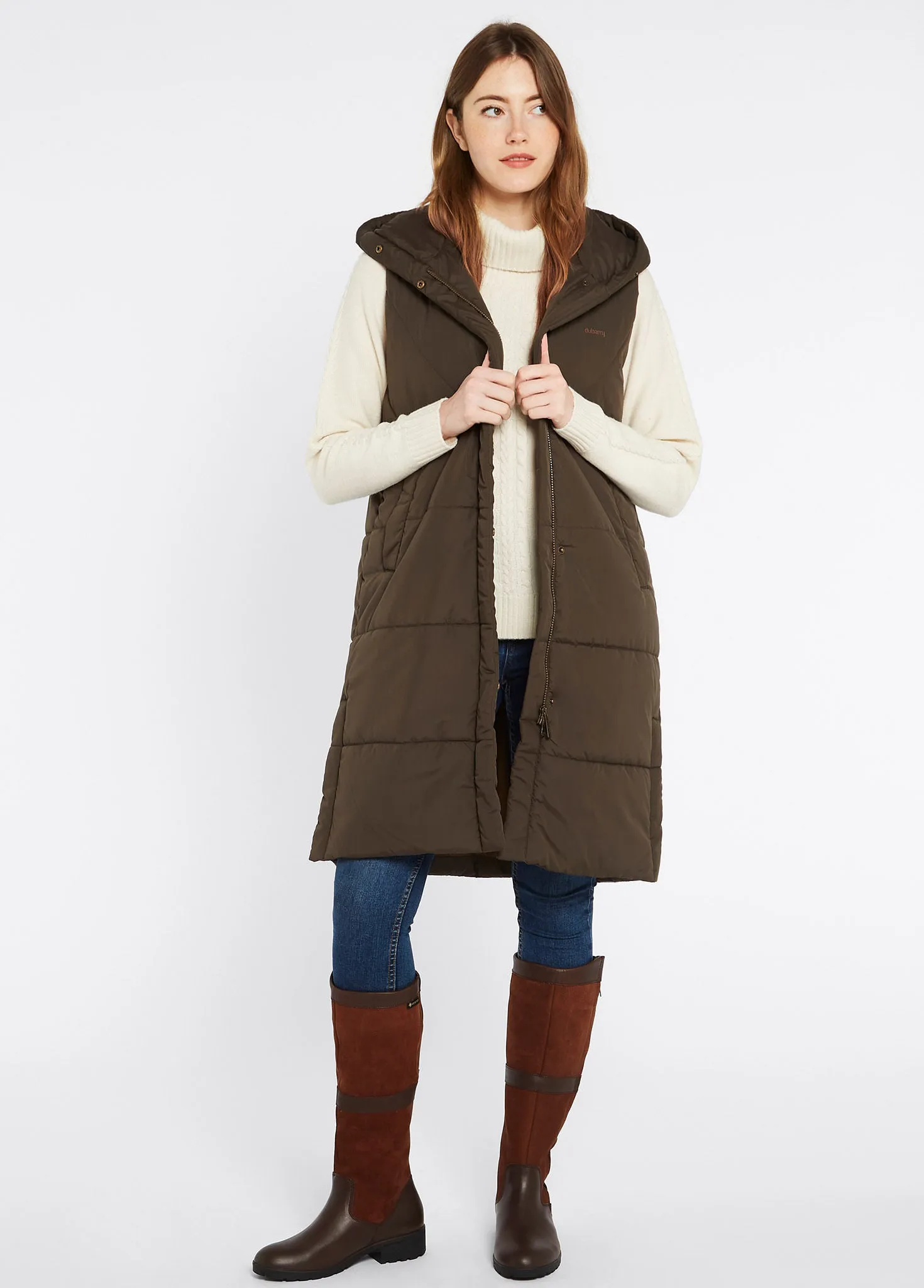 Ryan Women’s Hooded Gilet - Olive