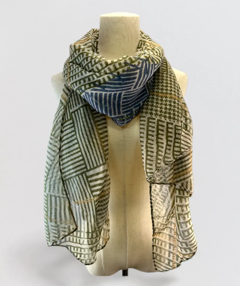 Scarf For Women Long Elegant Geometry