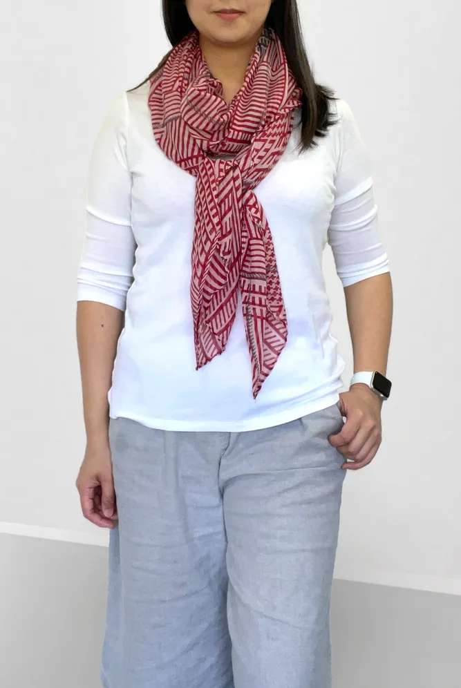 Scarf For Women Long Elegant Geometry