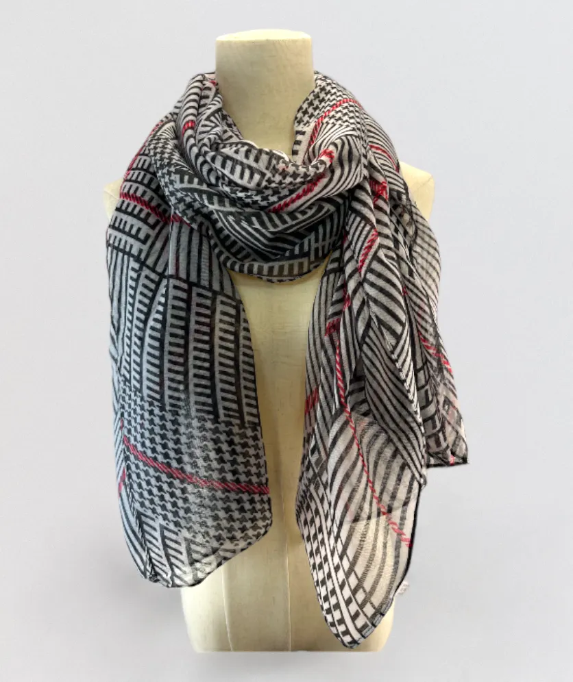 Scarf For Women Long Elegant Geometry