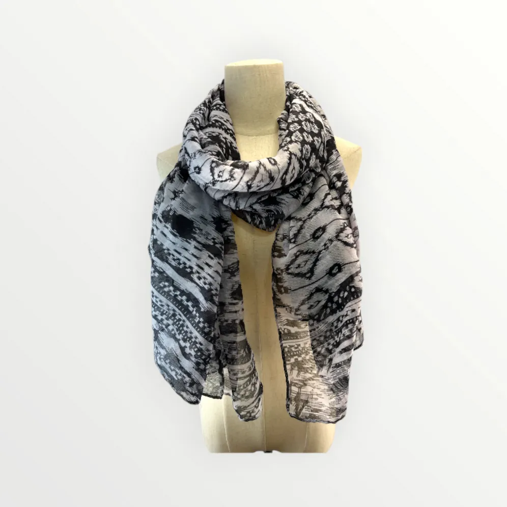 Scarf For Women Long Ethnic Boho Print