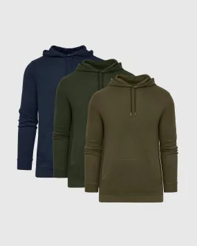 Seasonal Waffle Hoodie 3-Pack