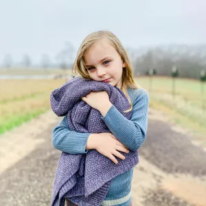 Seed Stitch Merino Blanket