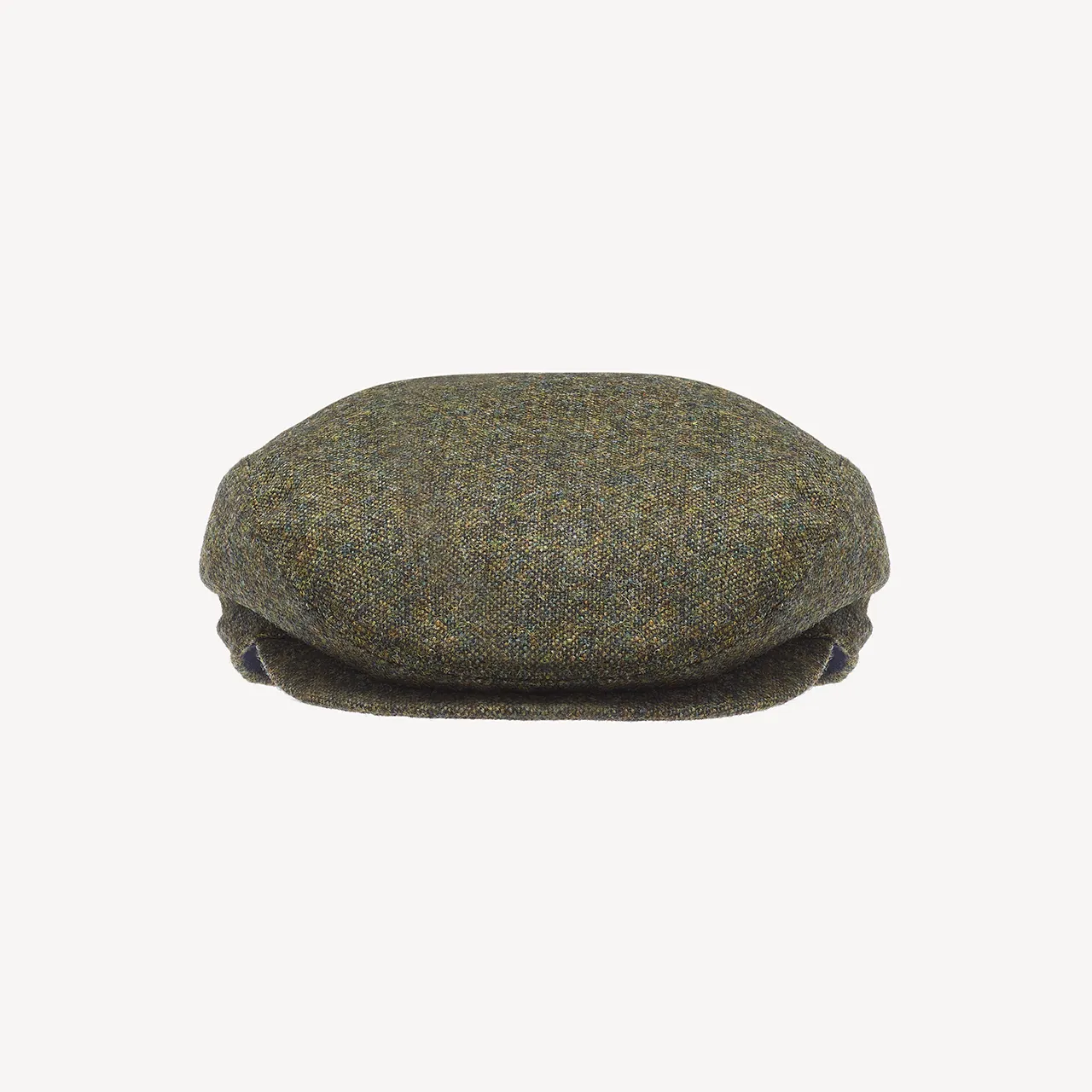 Slim Cap - Olive Melange Wool