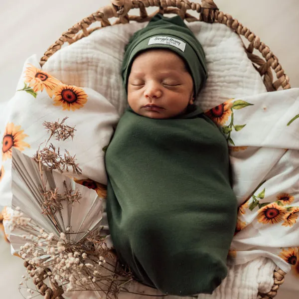 Snuggle Hunny Snuggle Swaddle Sack with Matching Headwear - Olive