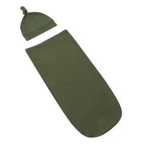 Snuggle Hunny Snuggle Swaddle Sack with Matching Headwear - Olive