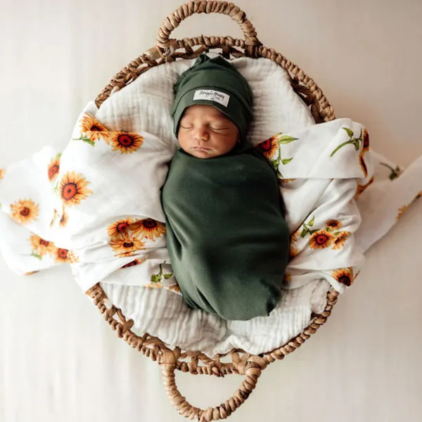 Snuggle Hunny Snuggle Swaddle Sack with Matching Headwear - Olive