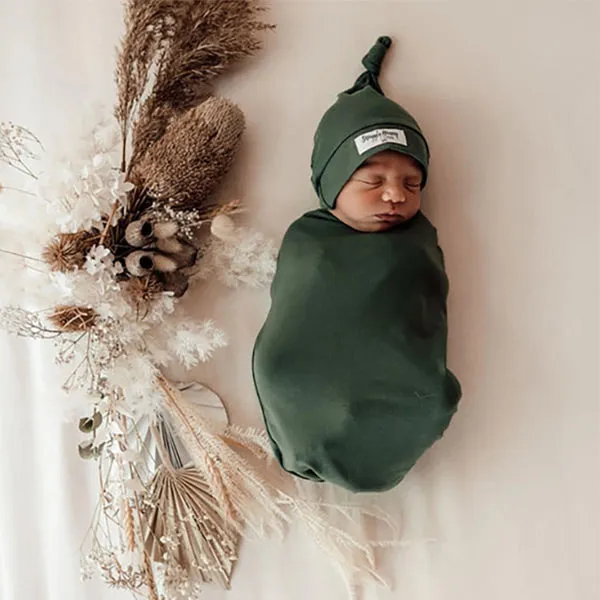 Snuggle Hunny Snuggle Swaddle Sack with Matching Headwear - Olive