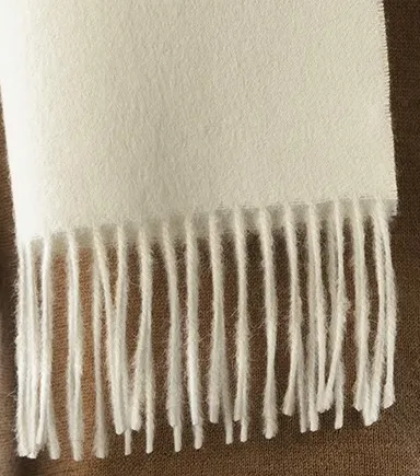 Solid Weave Brushed Scarf