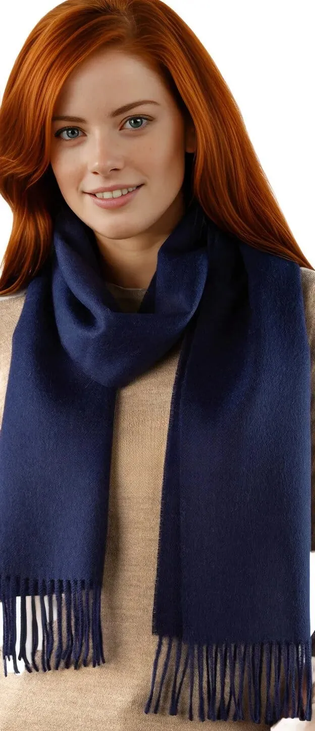 Solid Weave Brushed Scarf