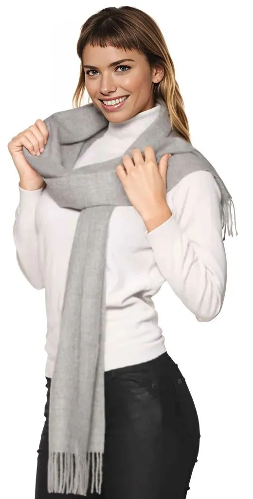 Solid Weave Brushed Scarf