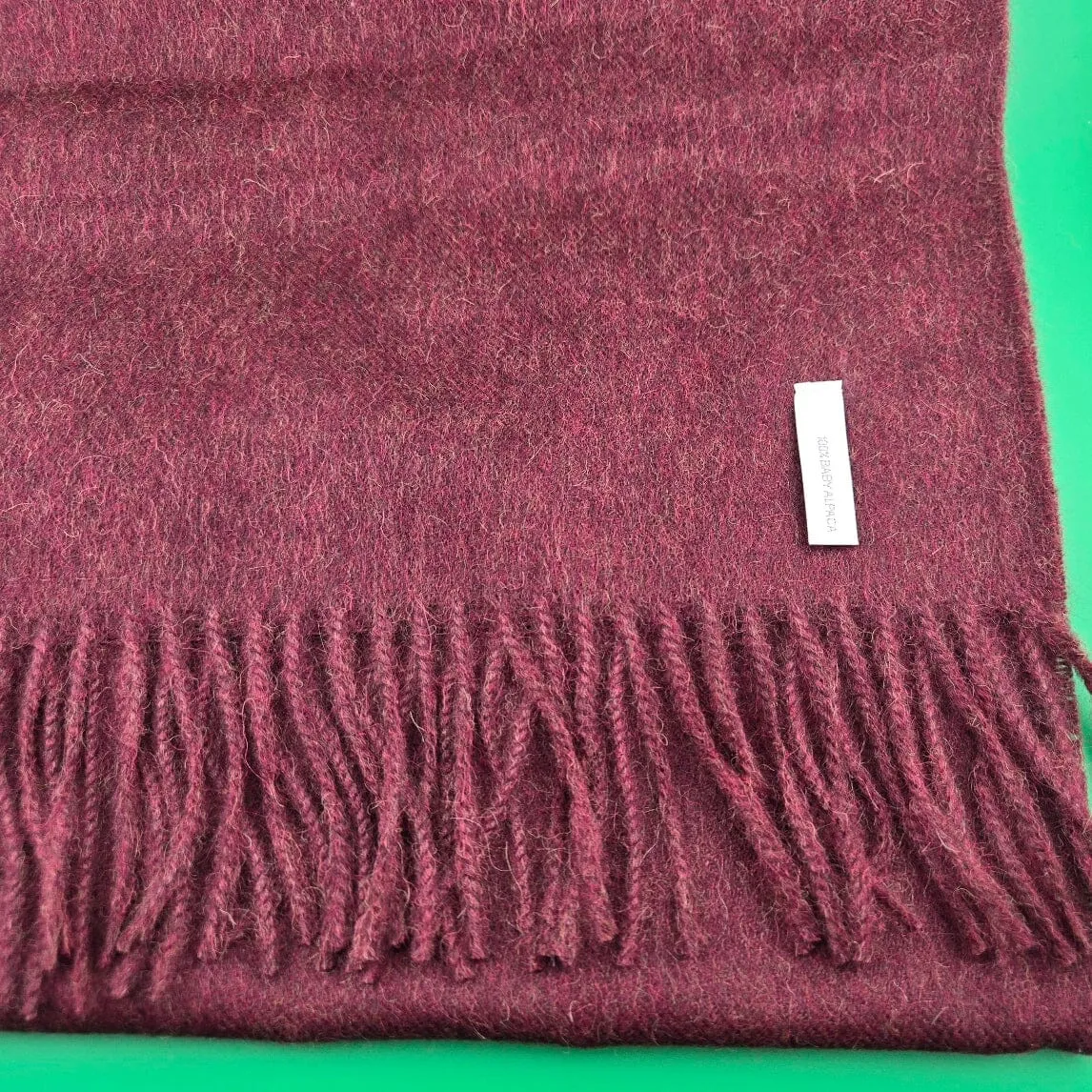 Solid Weave Brushed Scarf