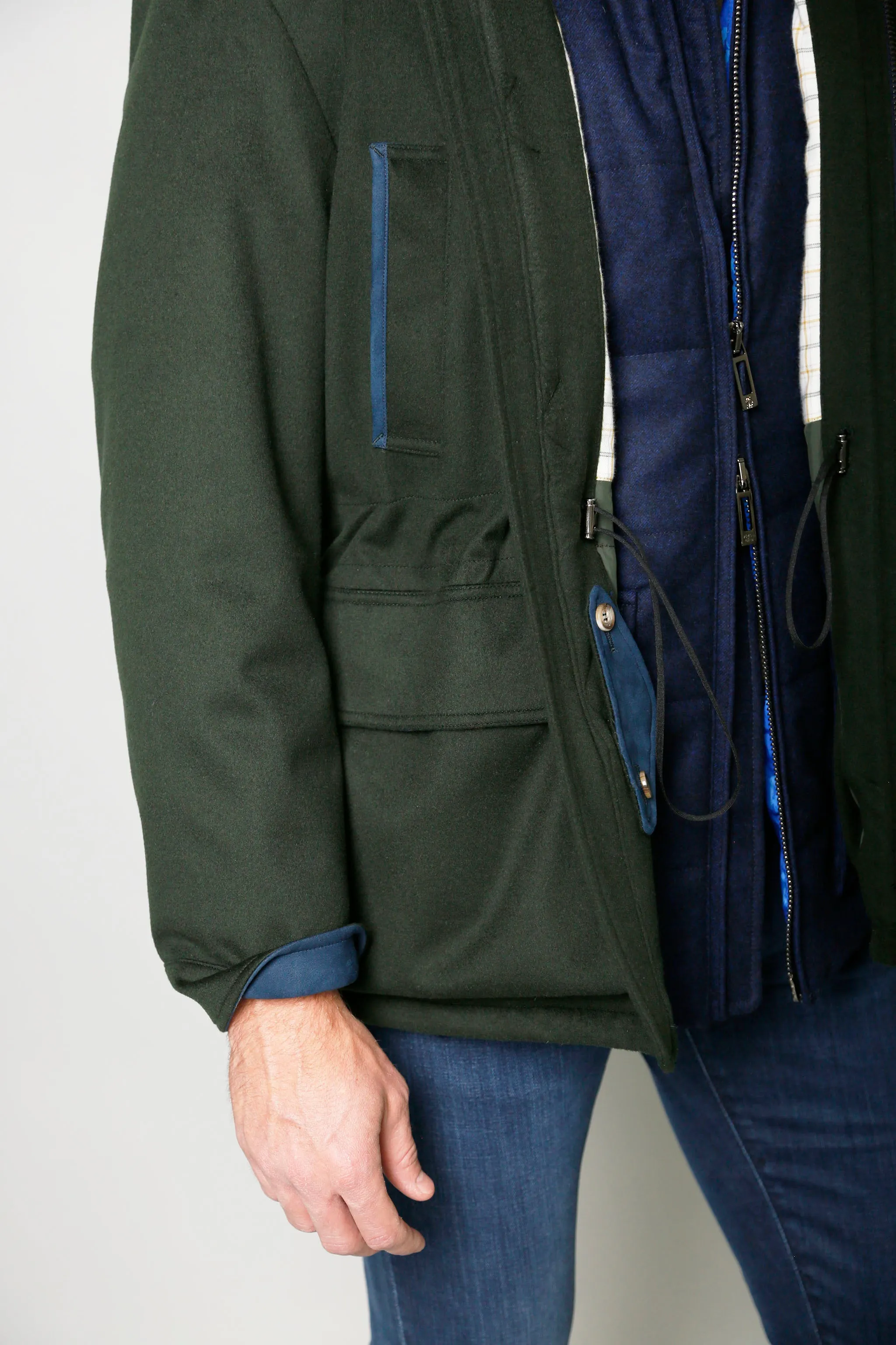 Storm System Wool Ralph Coat in Green