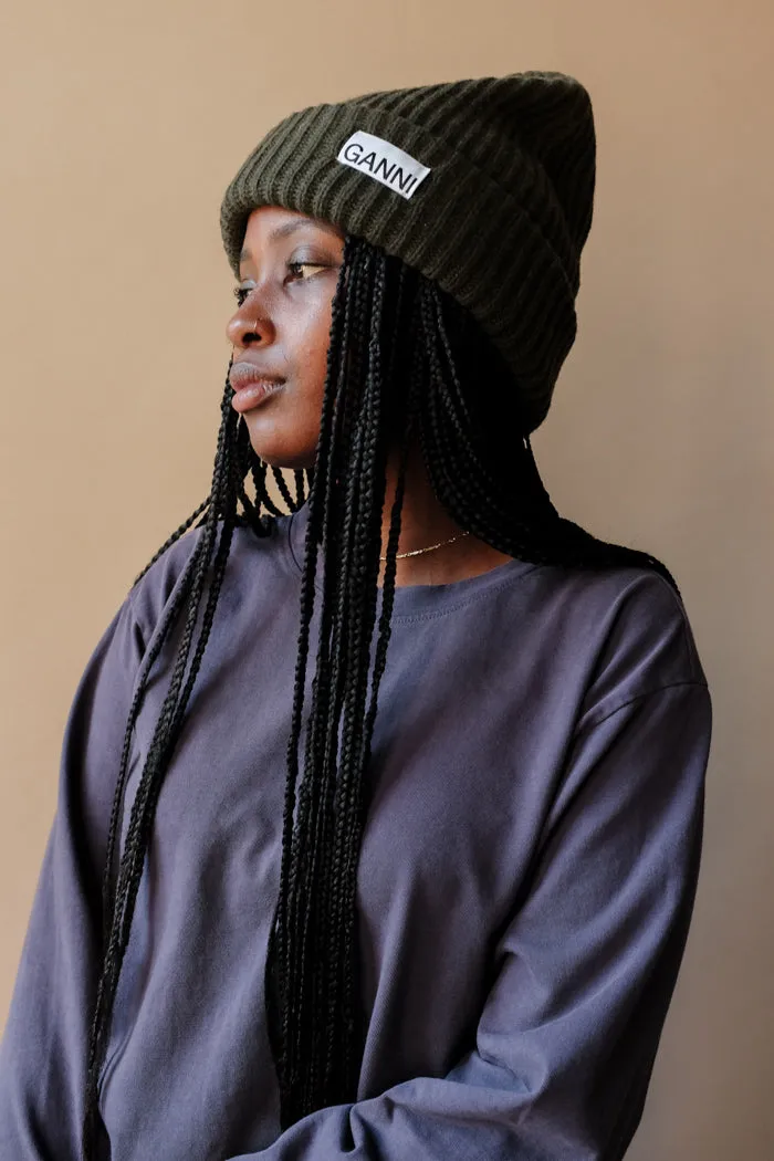 STRUCTURED RIB BEANIE KALAMATA