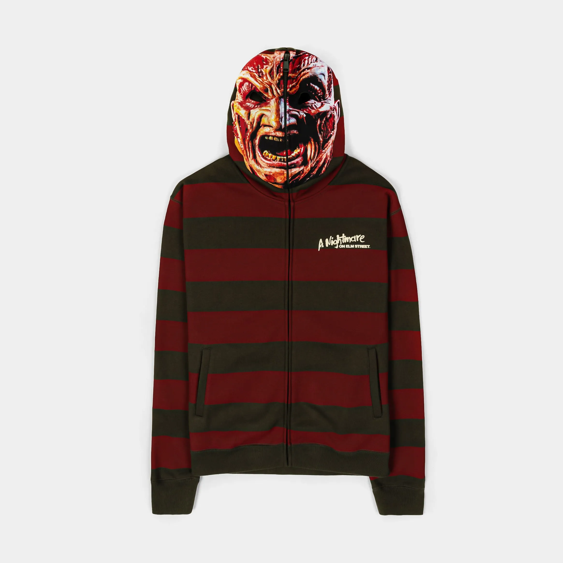 The SP x Nightmare On Elm Street Mask Hoodie (Red/Olive)