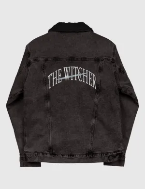 The Witcher Unisex Denim Sherpa Jacket [Black]