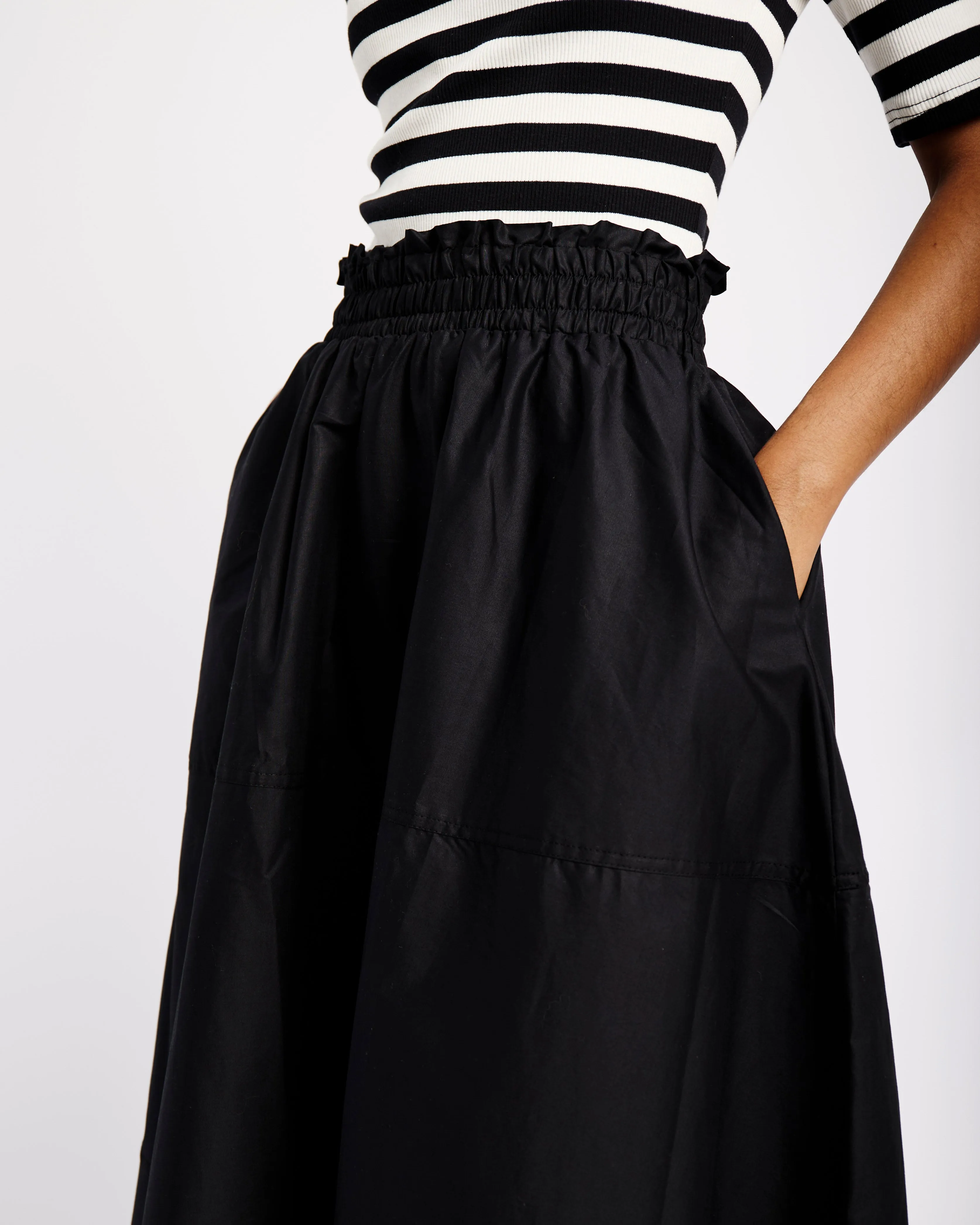 Tiered Cotton Skirt