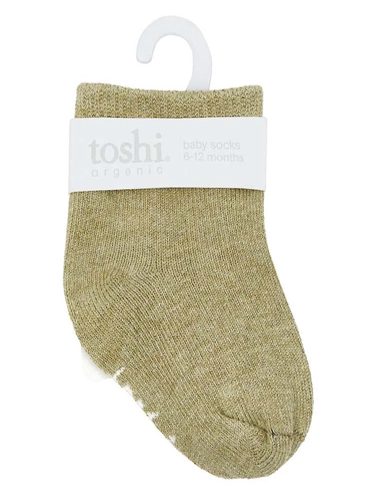 Toshi Organic Ankle Socks Dreamtime Olive