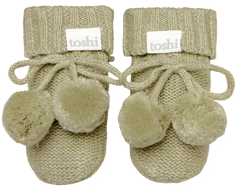 Toshi Organic Booties Marley Olive