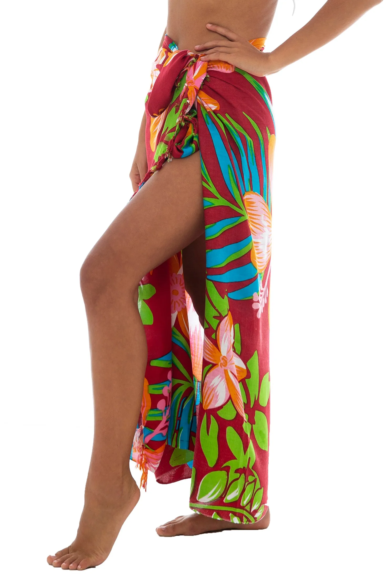 Tropical Sarong Wrap Cover Up