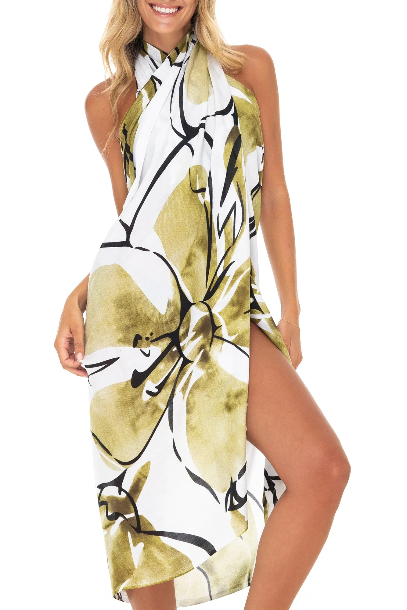 Tropical Sarong Wrap Cover Up