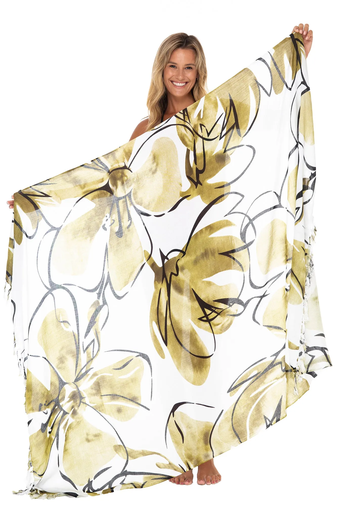 Tropical Sarong Wrap Cover Up