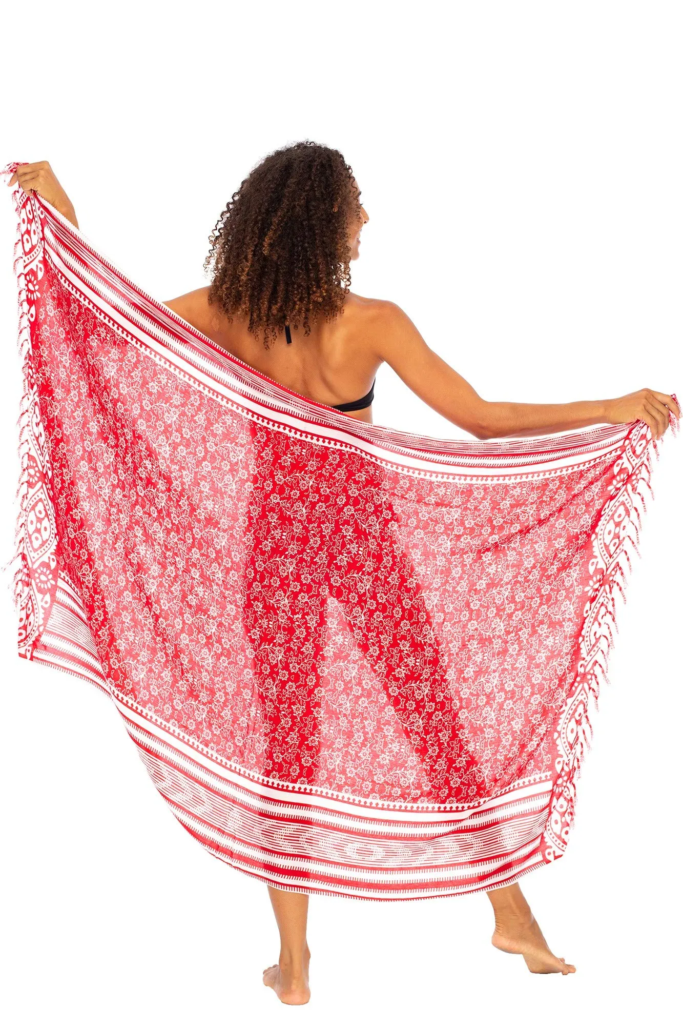 Tropical Sarong Wrap Cover Up