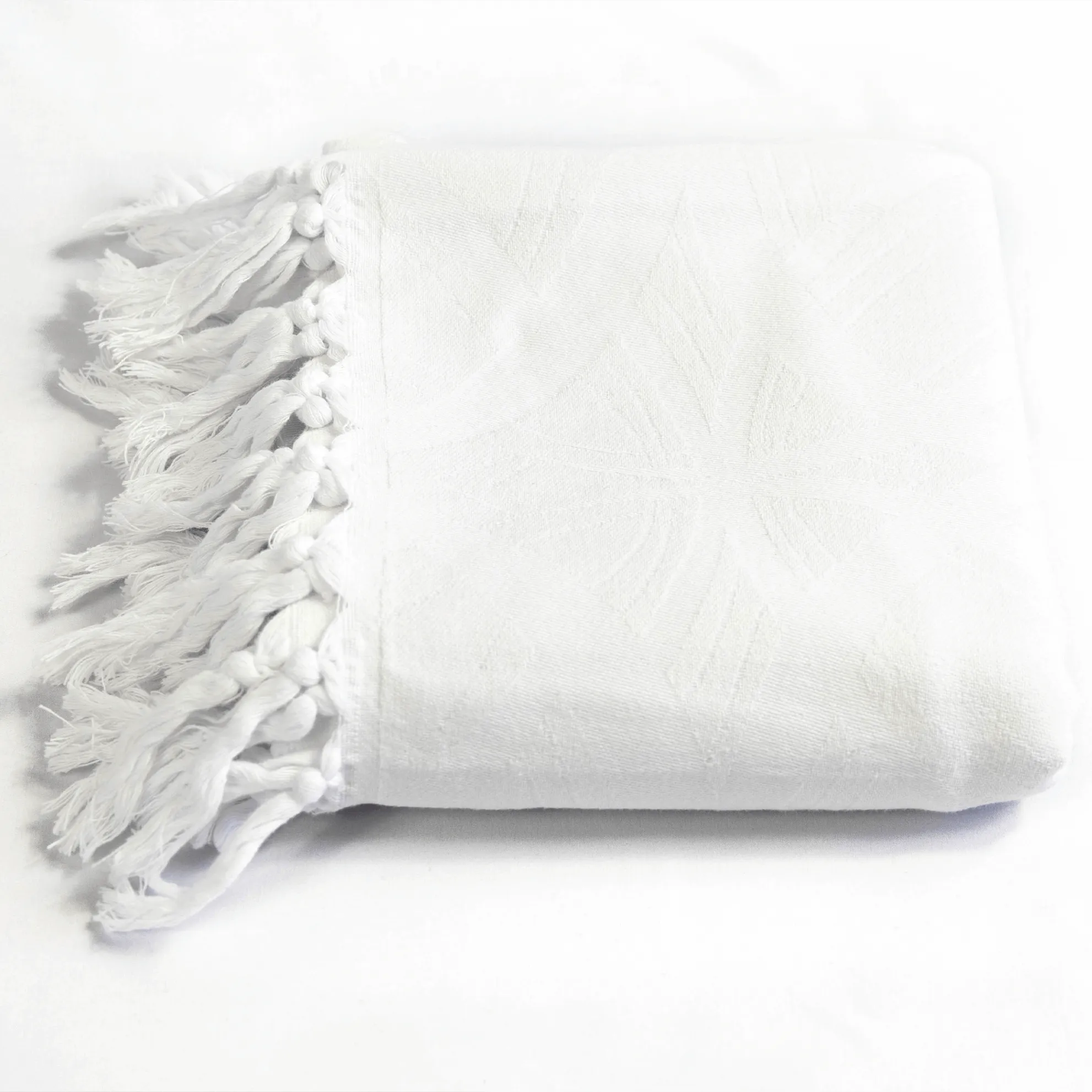 Turkish Cotton Body Towel | Blanc in White