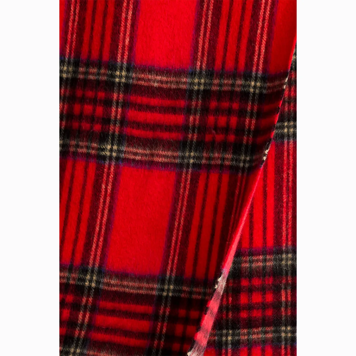 Ugg 100% Wool Scarf Check Red and Navy