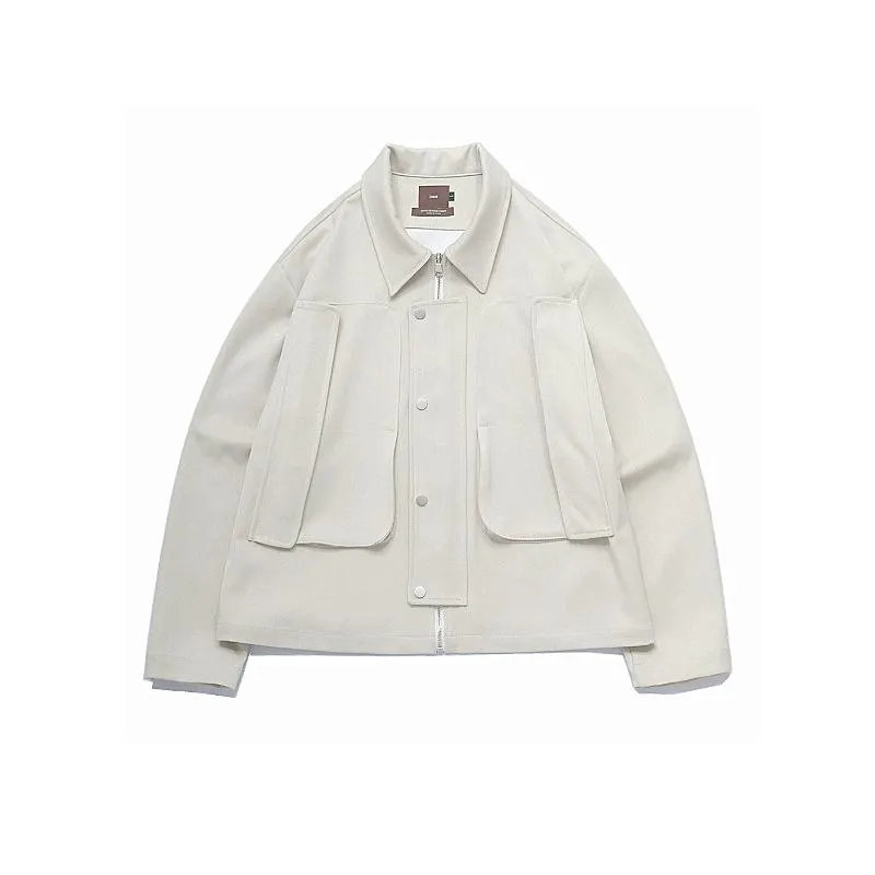 Unique Multi-Pocket Workwear Jacket