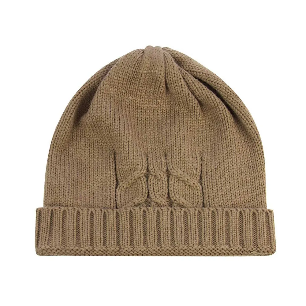 Unisex Knit Ribbed Beanie