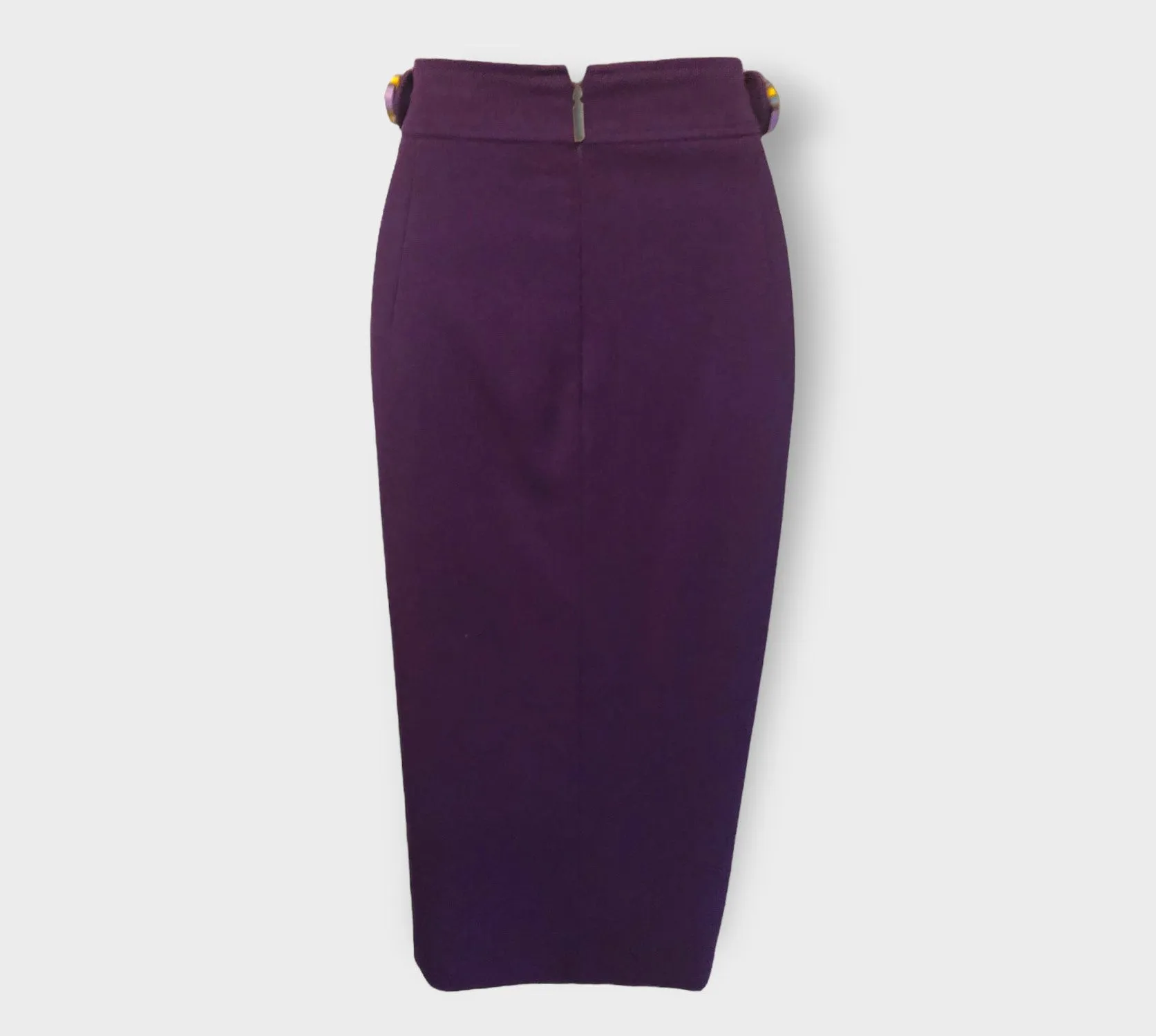 Versace Jeans Women's Purple Midi Pencil Skirt UK 12 US 8 EU 40  IT 44