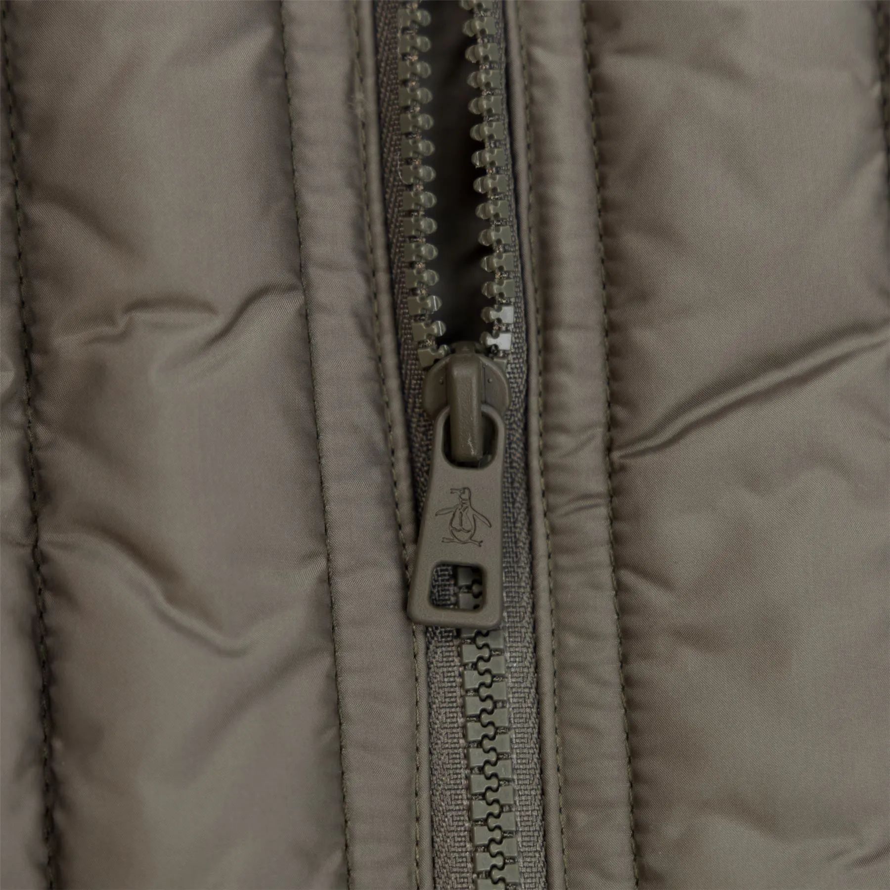 Vertical Quilted Gilet Dusty Olive - AW24