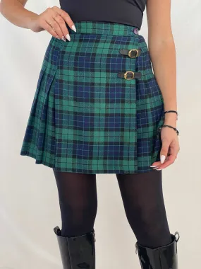 Vintage 90s Marmie West Plaid Mini Skirt