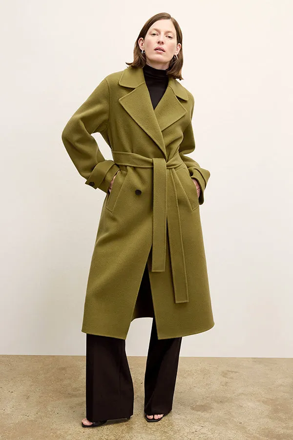 Viola Coat - Double-Face Wool :: Pistachio