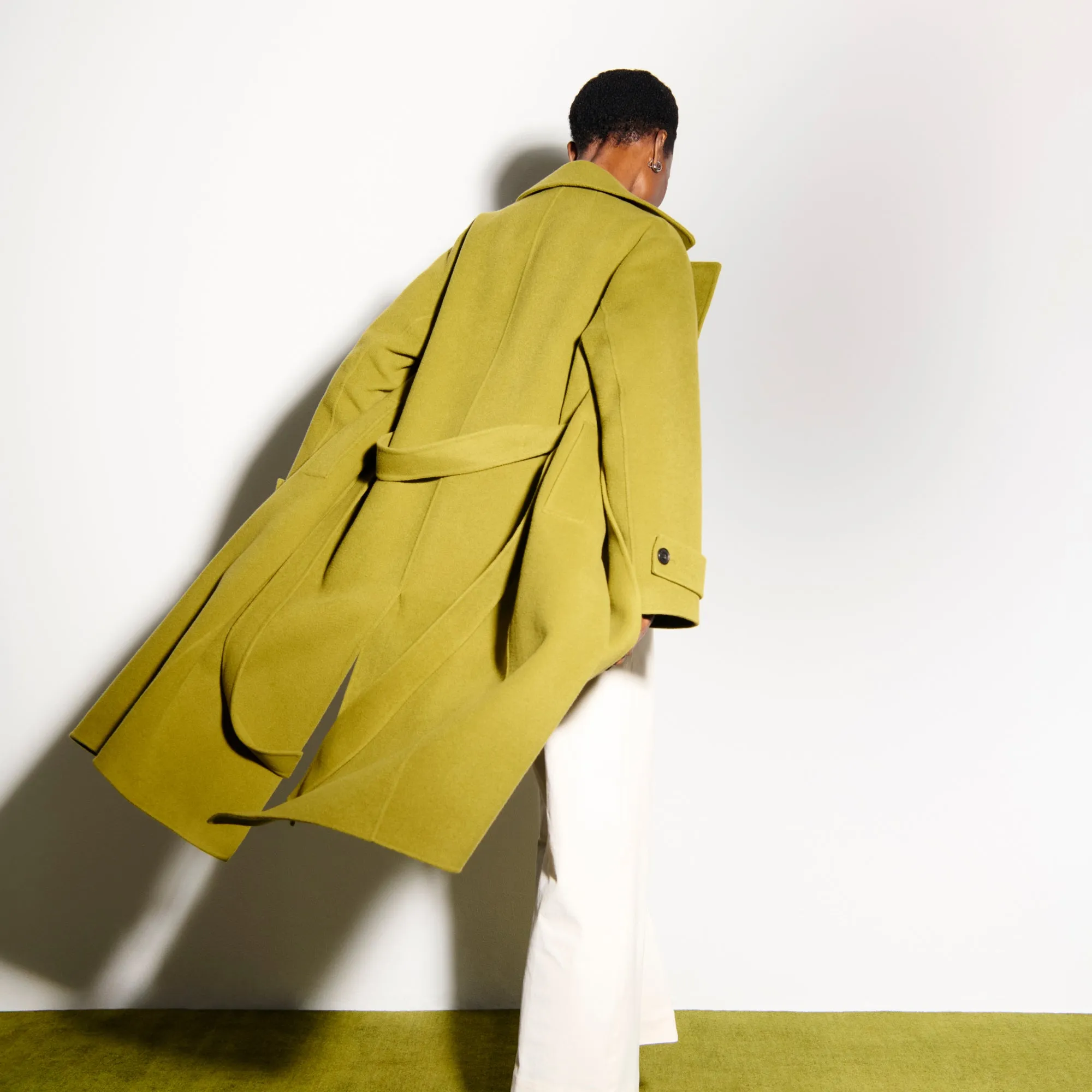 Viola Coat - Double-Face Wool :: Pistachio