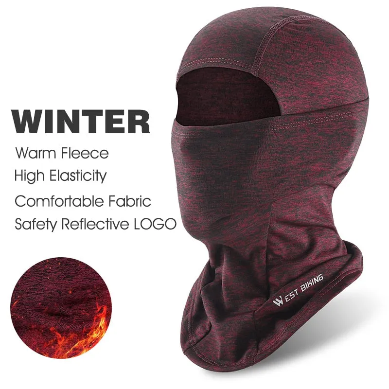 Winter Fleece Cycling Cap Hat Windproof Men Women Sport Scarf Balaclava Ski Bicycle Motorcycle Running Neck Warmer