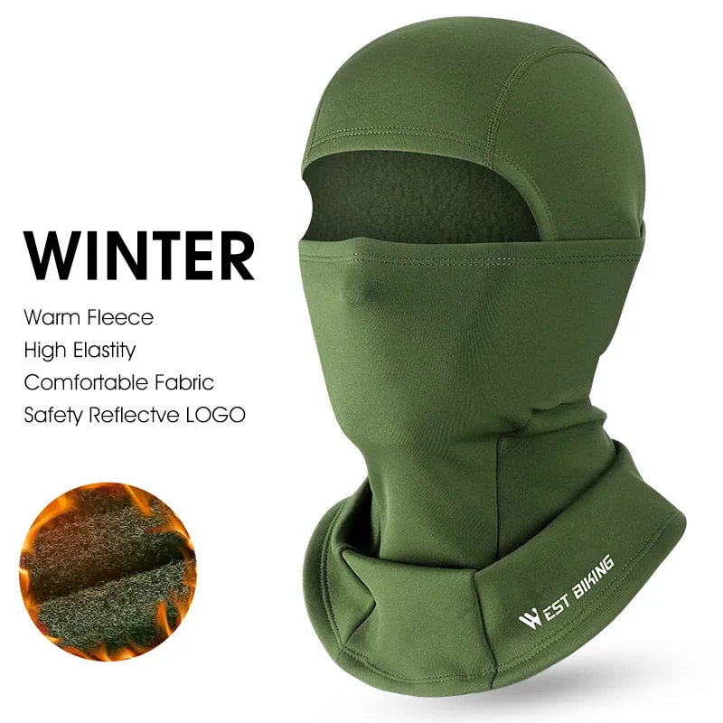 Winter Fleece Cycling Cap Hat Windproof Men Women Sport Scarf Balaclava Ski Bicycle Motorcycle Running Neck Warmer