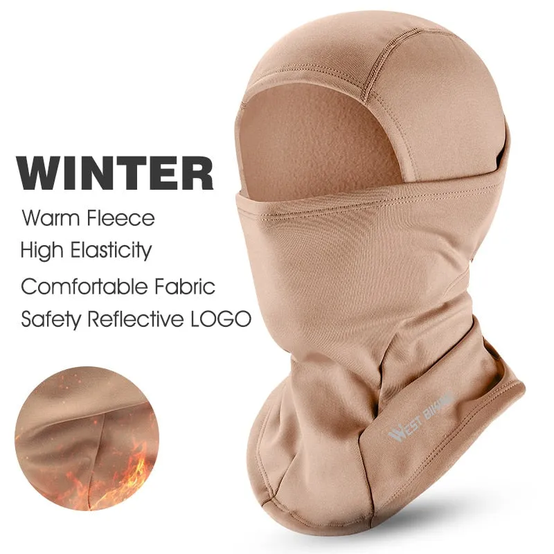 Winter Fleece Cycling Cap Hat Windproof Men Women Sport Scarf Balaclava Ski Bicycle Motorcycle Running Neck Warmer