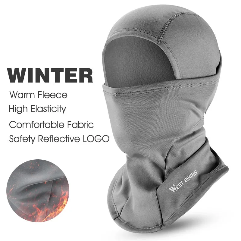 Winter Fleece Cycling Cap Hat Windproof Men Women Sport Scarf Balaclava Ski Bicycle Motorcycle Running Neck Warmer